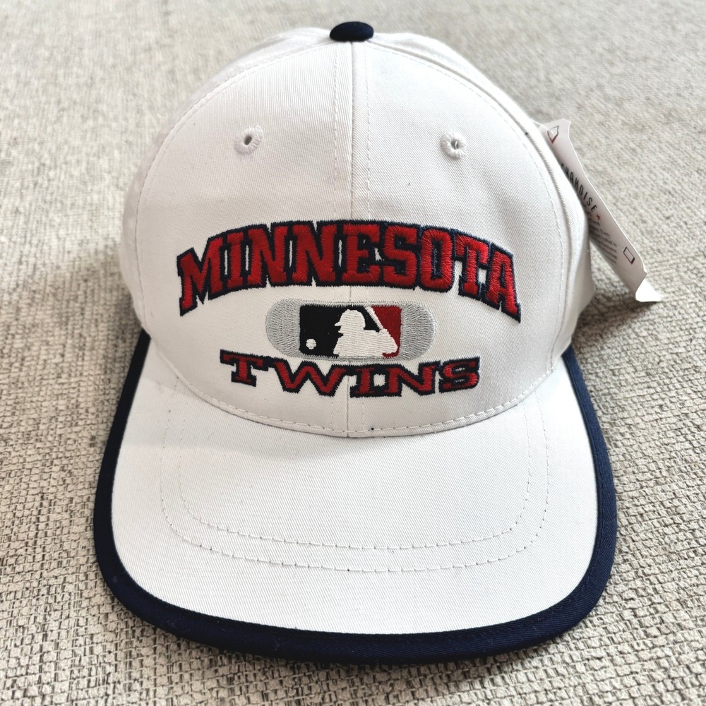 Minnesota‎ Twins MLB Baseball Cap White Navy Blue One Size Fits All Outdoor Cap
